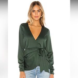 House of Harlow x Revolve Daya Blouse in Emerald